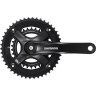 Система SHIMANO TOURNEY TY301, 175 мм, квадрат, 42/34/24, без защиты, черный, без упаковки AFCTY301E244XL