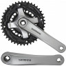 Система SHIMANO TOURNEY TY501, 175 мм, квадрат, 42/34/24, без защиты, с болтами, серебристая, без упаковки AFCTY501E244XSB